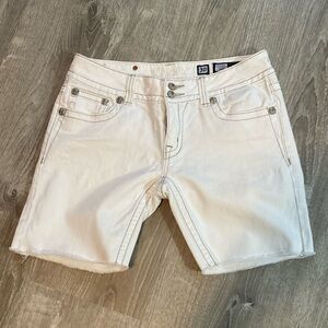 Miss Me off white cut offs